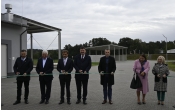 Uroczyste zakonczenie prac w oczyszczalni sciekow w Malanowie         